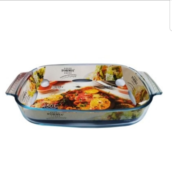 Piring saji makanan kaca FORMIA 2800 ML 450° Oven safe