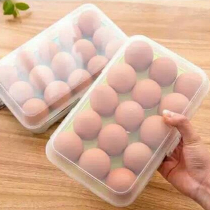 BOX TELUR 15 SEKAT KERAT TELUR TEMPAT BOX TELUR 15 LUBANG KOTAK TELUR