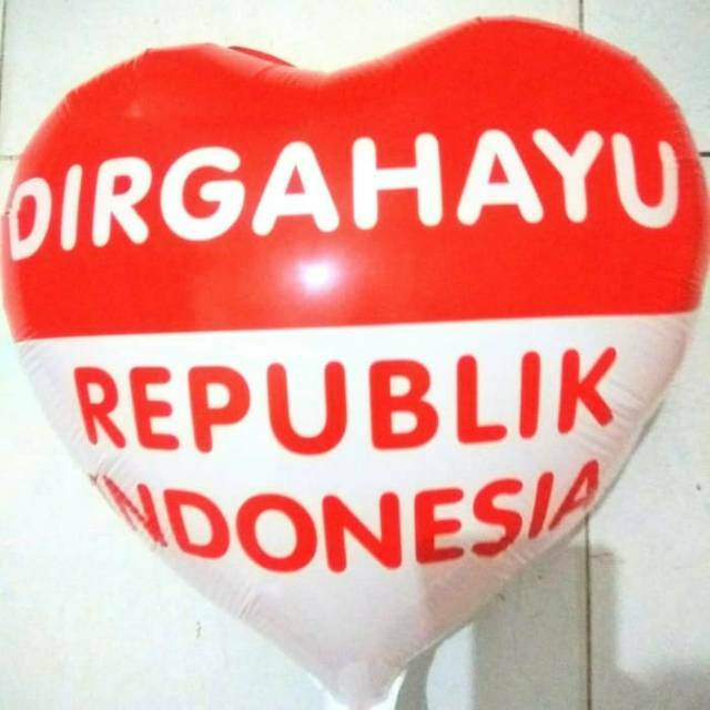 Grosir Bendera Indonesia Merah Putih Model Balon Love Dan Bulat Size Besar Shopee Indonesia