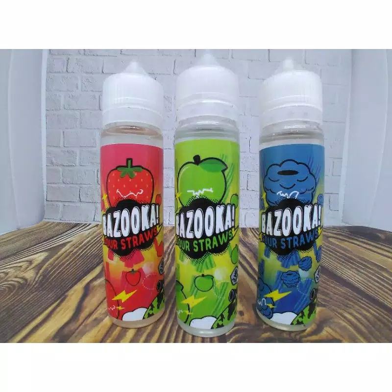 Terbaru New elektronik terbaru cairan BAZOOKA 60 ML kemasan botol plastik ada 3 rasa 3 mg orginal ottentt peepp