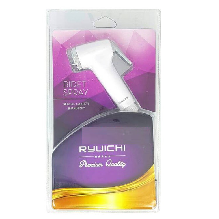 Ryuichi BS 01W (White) Jet Shower Kloset Bidet Spray 1/2&quot;