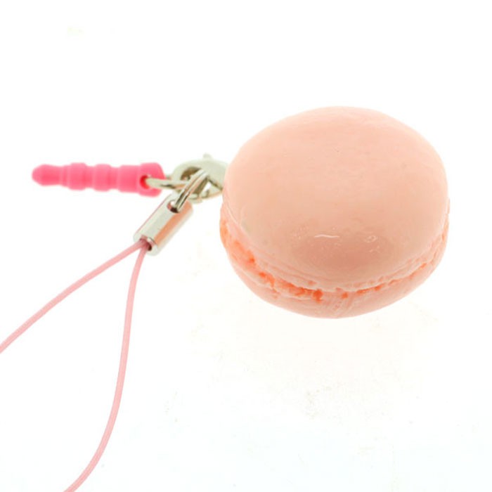 Gantungan HP Replika Makanan - Strawberry Macaroon