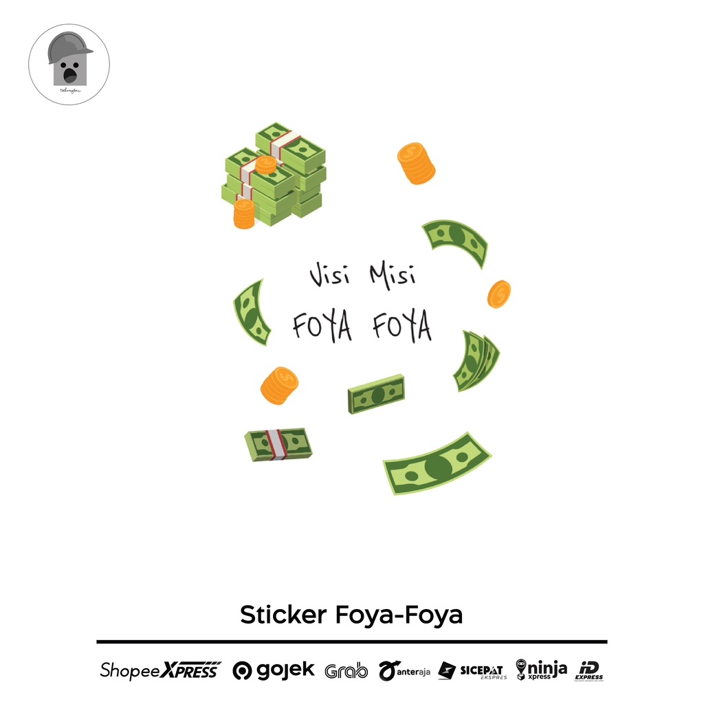 

Tukangbox - Sticker Visi Misi Foya Fouuq Lucu Order Kuyy!