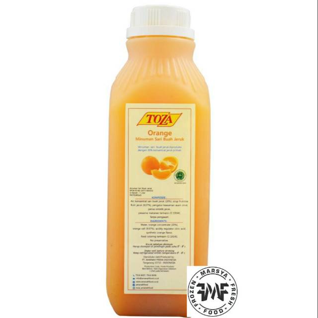 

Toza jus asli Buah Jeruk 1 Liter