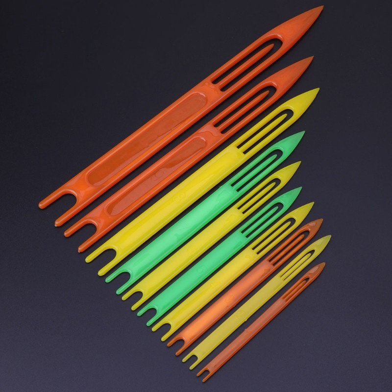 CRE  10 Pcs Fishing Netting Needle Repair Net Line Plastic Shuttles Mending Weaving