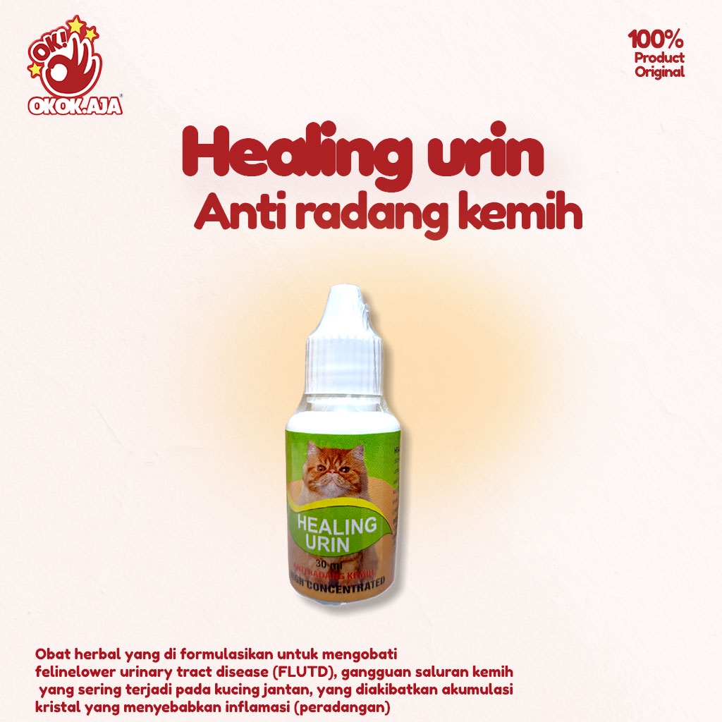 Obat anti radang kemih untuk kucing - HEALING URIN 30ml