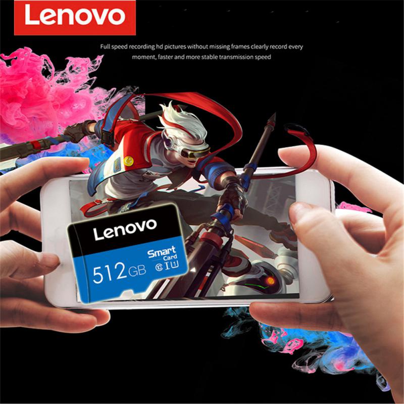 Lenovo Micro SD TF Card 512GB 256GB 128GB 64GB 32GB Mini Class 10 Kecepatan Tinggi