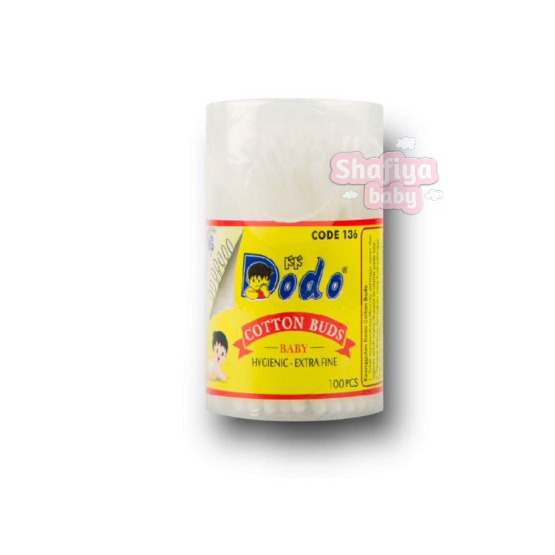 Dodo Cotton Buds Pot 100pcs Code 136