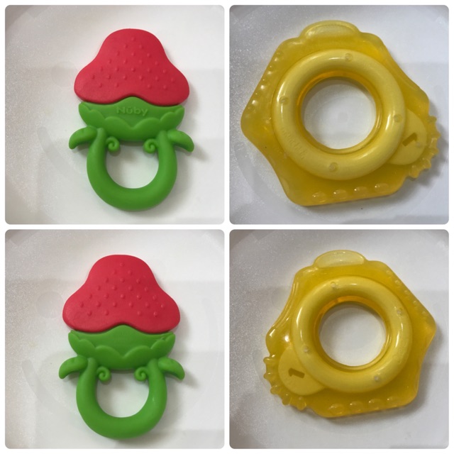 nuby strawberry teether