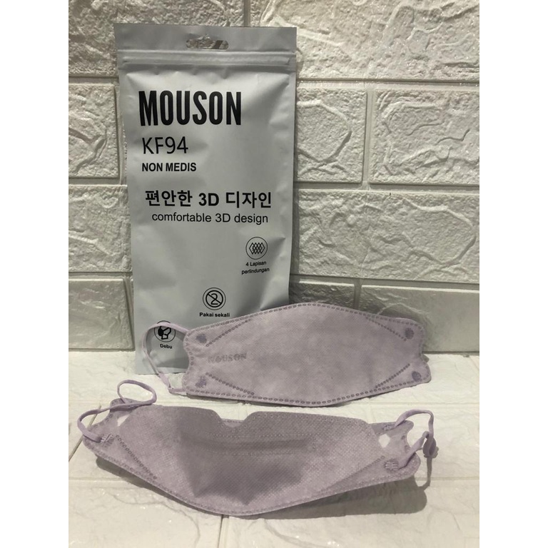 MASKER KF94 MOUSON ISI 10PC Masker KF 94 4ply Masker 4D EVO isi 10pcs-KF94 MSN LSWALL