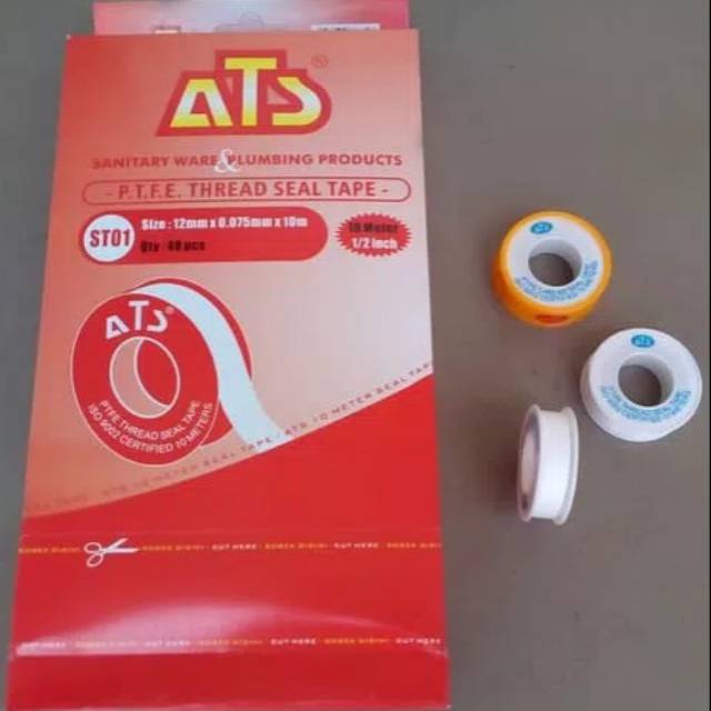 Seal Tape / Sealtape / Isolasi Pipa / Selotip Kran ATS 1/2&quot;