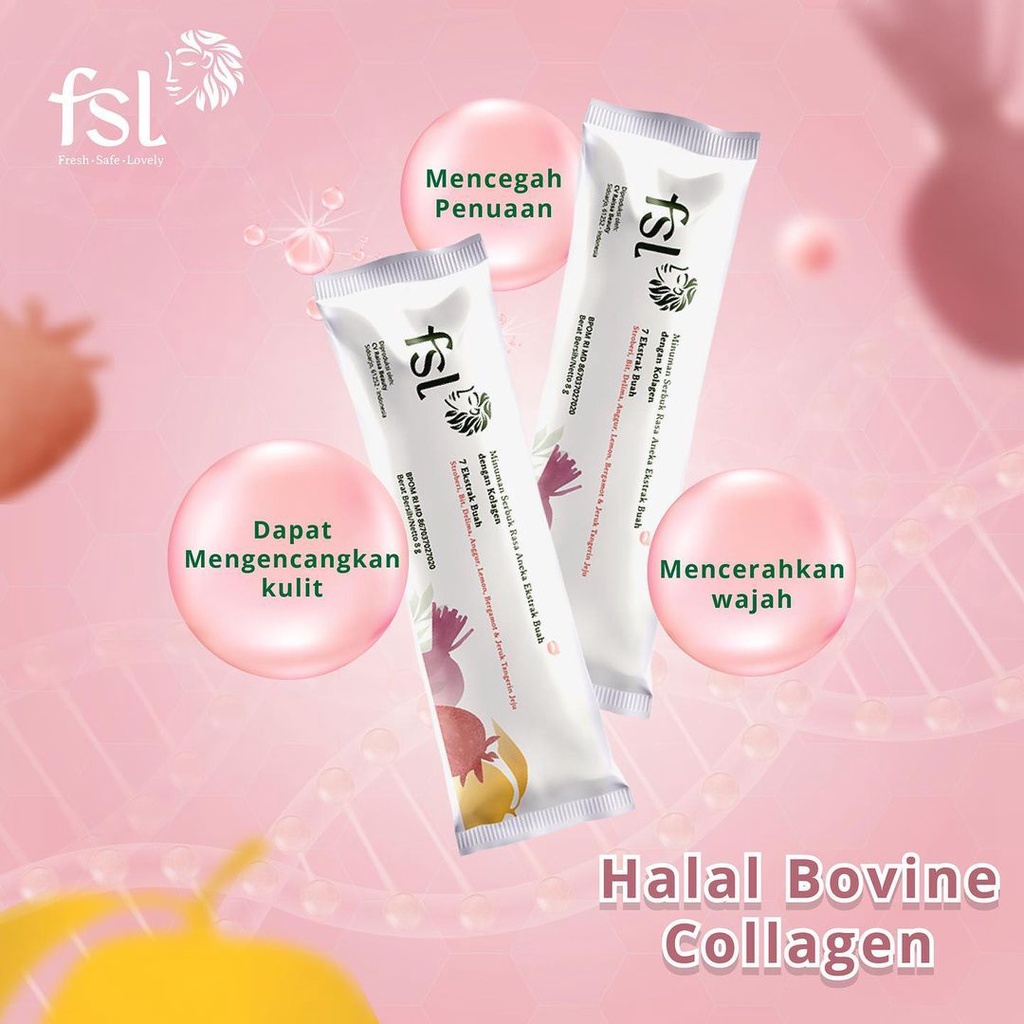 FSL Collagen Drink Minuman Kolagen Beauty Drink Mencerahkan Menutrisi Kulit
