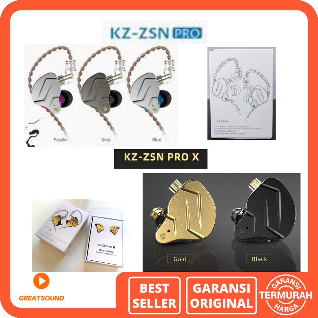 s Earphone KZ ZSN Pro Hybrid Headset Mic Headset KZ ZSN PRO Earphone Knowledge Zenith ZSN PRO Headse