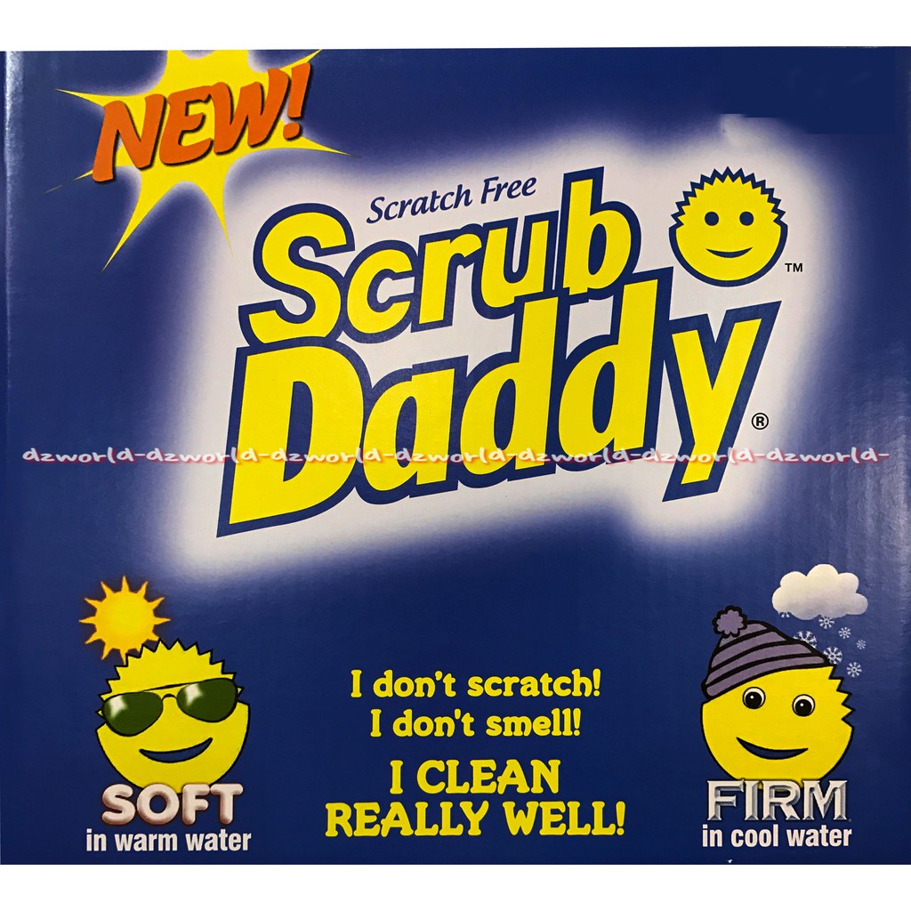 Scrub Daddy Original Sponge Spon Pembersih Serbaguna Dengan Desain Smile Unik