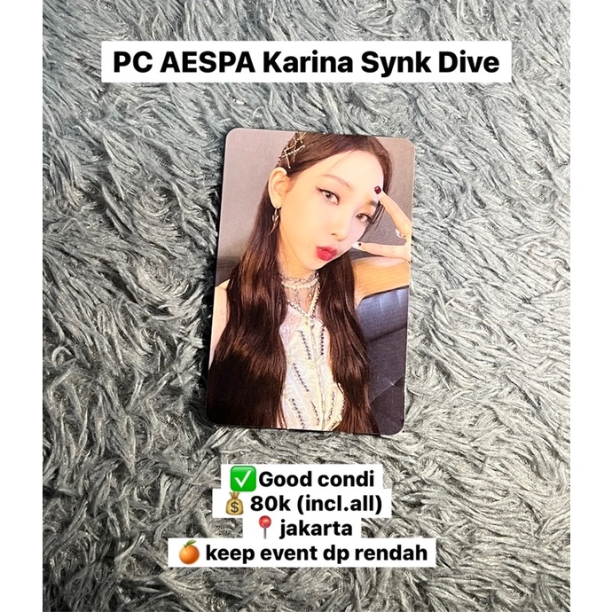 Photocard PC Aespa Karina Synk Dive