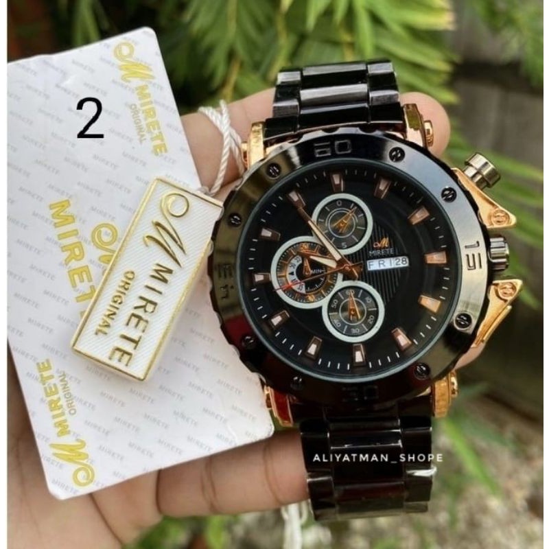 JAM TANGAN PRIA MIRETE ORIJINAL RANTAI STAINLIS STIL JAM TANGAN IMPORT MIRETE ORIGINAL WATER RESISITANT JAM TANGAN PRIA SPORTY TERBARU JAM TANGAN ORIA BESI RANTAI STAINLIS STEL TAHAN AIR COD BAYAR DI TEMPAT JAM TANGAN JAM MIRETE ORIGINAL