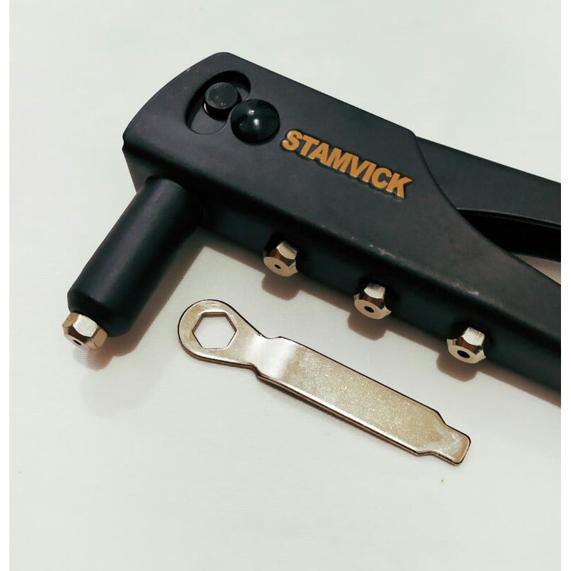 TANG RIVET/STAMVICK HAND RIVETER SUPER 2.4MM-4.8MM BONUS PAKU 20PCS/TANG RIVET 10'5 BAGUS MURAH