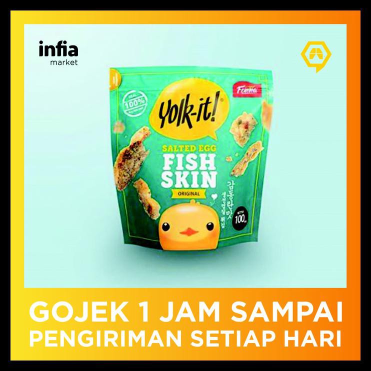 

(Turun Harga!!) Yolk It! Salted Egg-Fish Skin-Original - Camilan Terenak Dari Korea