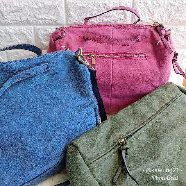 TW1833 Shoulder Bag Premium Impor Warna Warni Cantik Unik Tas Bahu Selempang Keren