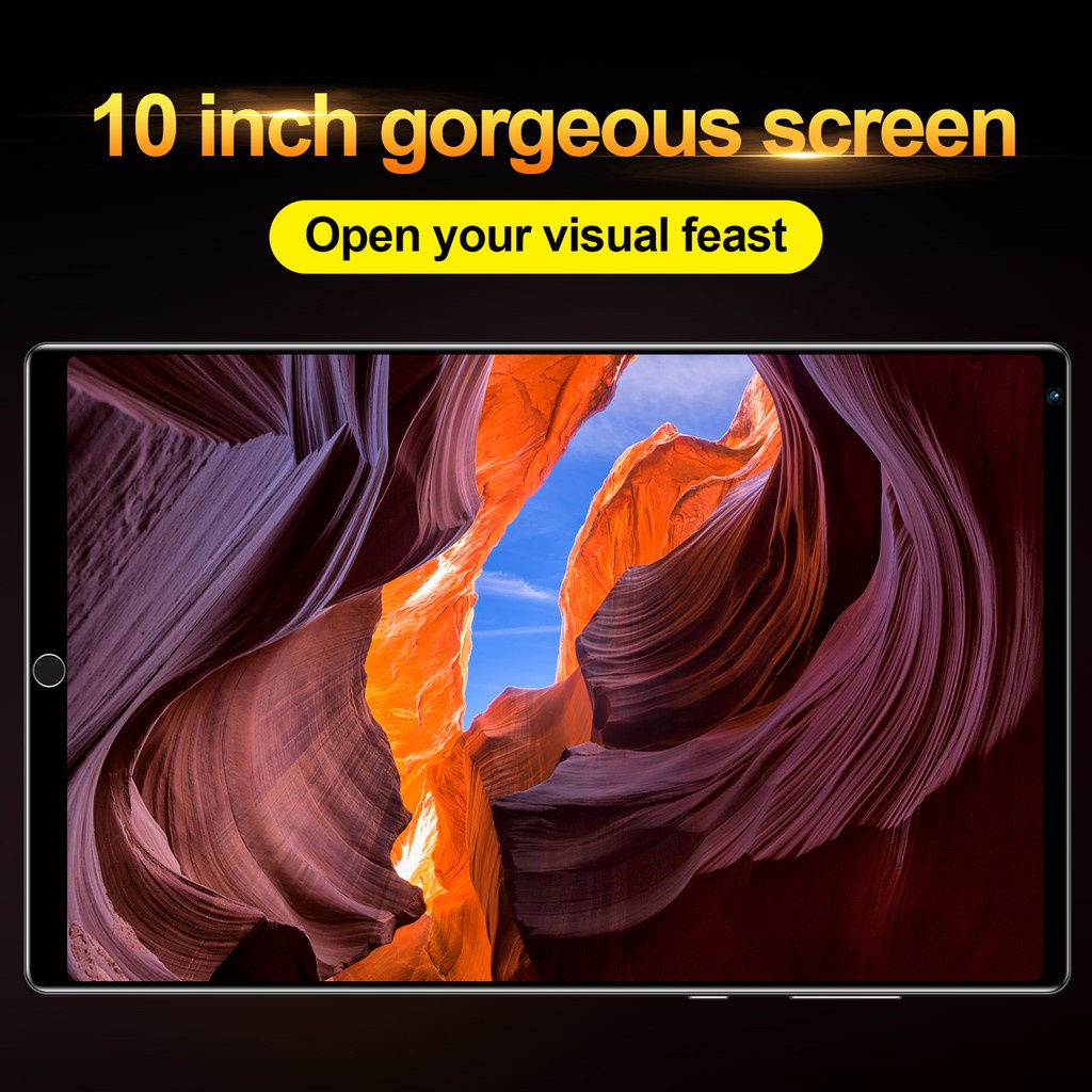 Asli Tablet murah PC Asli Baru 10.1 Inci 12GB + 512GB Tablet 10-core Android  tablet windows Layar Full Screen Layar Besar Wifi 5G Dual SIM Tablet Untuk Anak Belajar,Tablet Gaming Murah