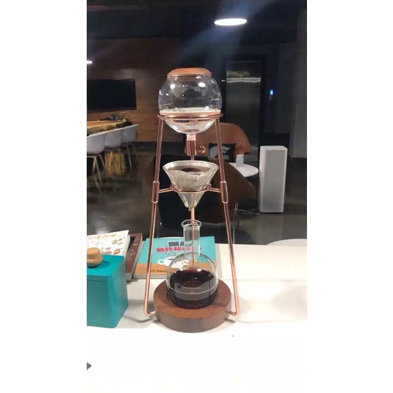cold drip tower ice coffee maker CM05 500ml / cold brew es kopi maker / cold drip silver rosegold / barista tools coffee shop display hiasan