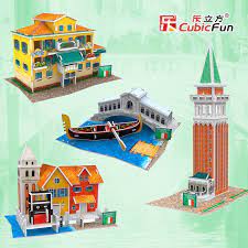 Cubicfun - Cubic Fun - 3D Puzzle World Style - Prakarya Sekolah - DIY - Bangunan Terkenal