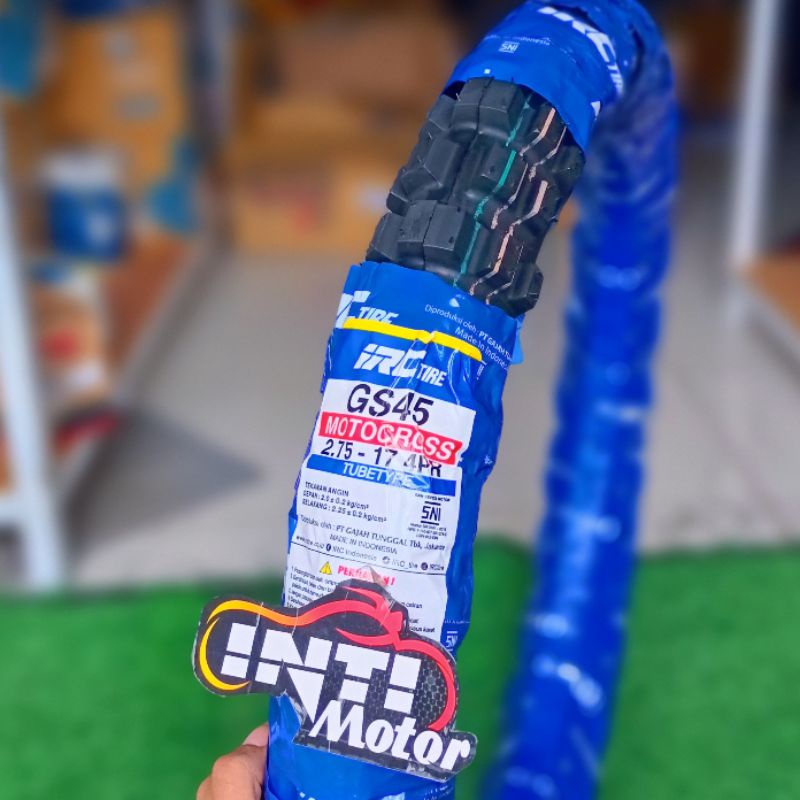 BAN 275/17 TRAIL IRC 275 ring 17 GS 45 Ban Luar IRC TRAIL 27517 GS45 BL 275 r 17 TUBETYPE klx ban cr