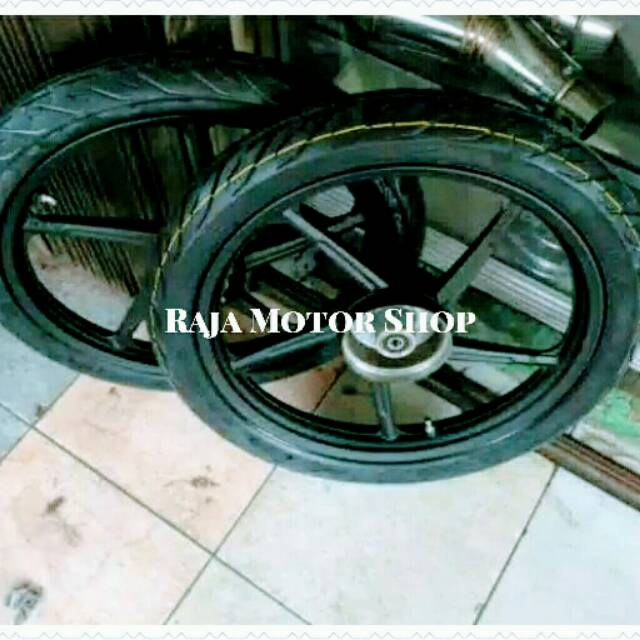 Velg recing plus ban tubeles ring 17 x 140/160 set Jupiter Z, Jupiter MX, Supra, Karisma, Revo