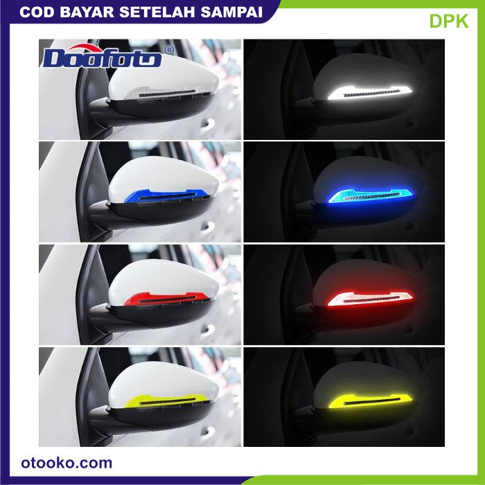 Stiker reflektor anti Baret Pelindung Cover Spion Mobil Sticker 2Pcs