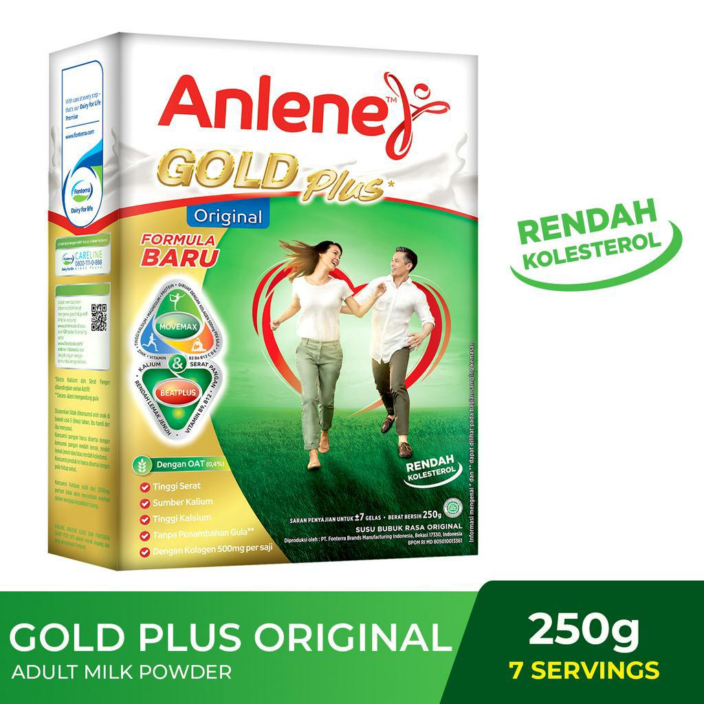 

Anlene Gold Plus Original/Plain - Susu Bubuk 250 gr