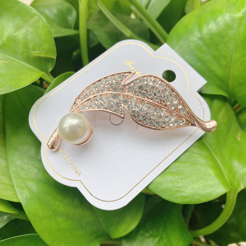 Baru Kreatif Mutiara Pin Bros Berlian Imitasi Bros Elegan Cukup Gaya Bros Mutiara Bros-10#