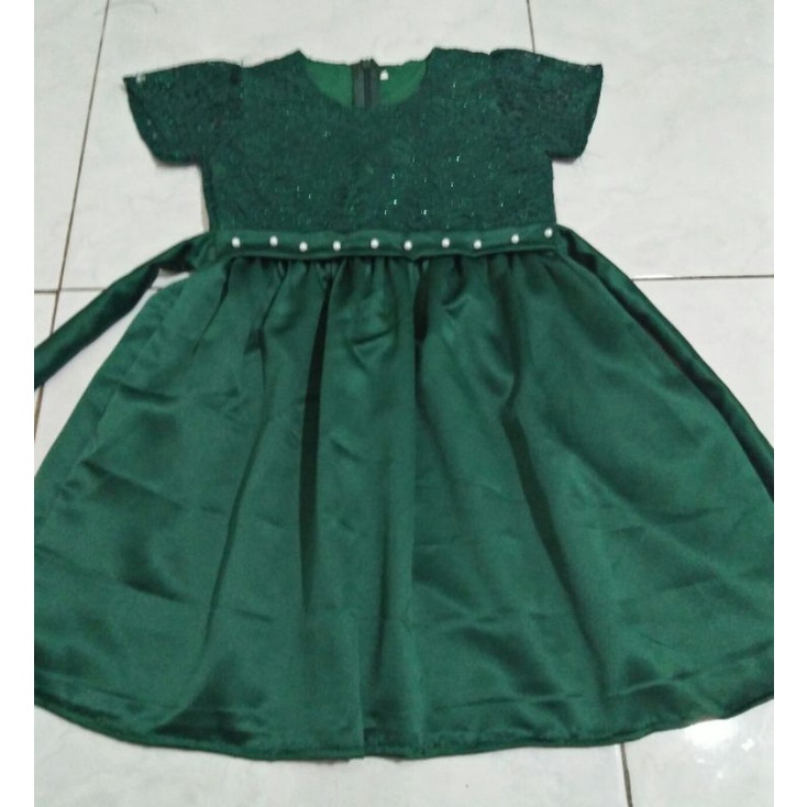 dress anak pesta/ dress brokat / baju anak perempuan