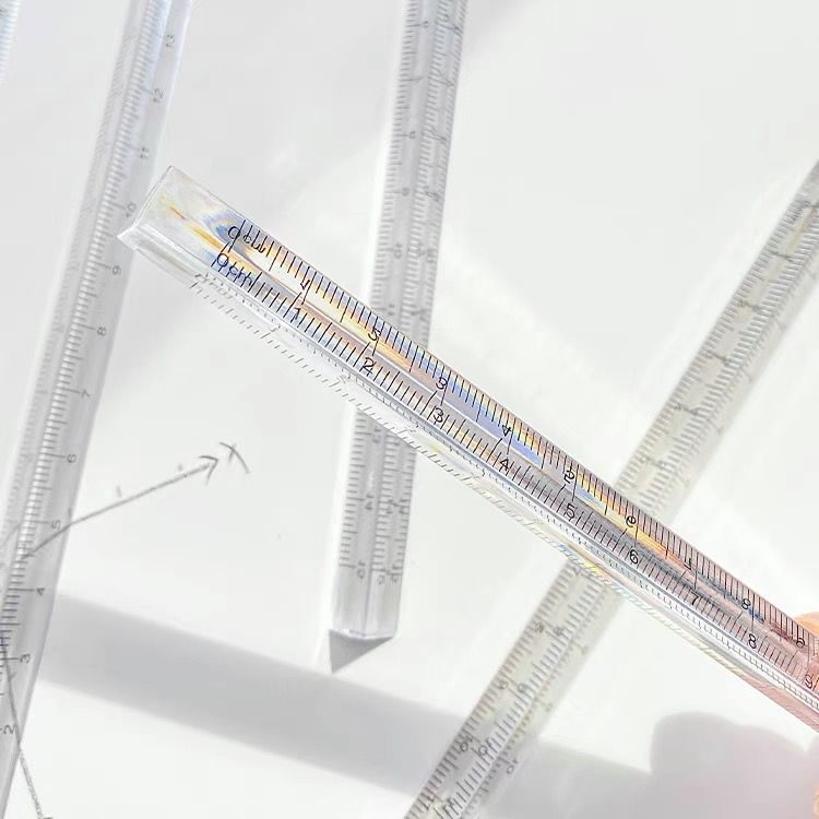 

[HARU] Penggaris Transparan Aklirik Tiga Dimensi Ukuran 15cm Acrylic Triangle Ruler