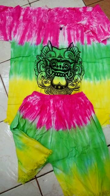 BIG SALE Setelan Anak Boom Barong Pelangi Murah