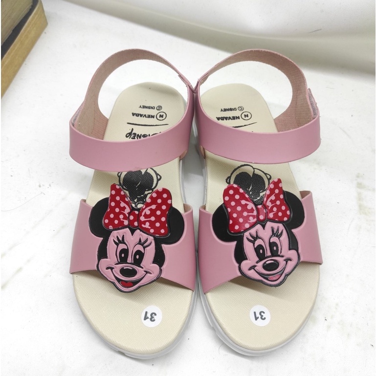 TERMURAH DISNEY - Sandal Anak Perempuan Slingback Tali Belakang Sandal Karakter Mickey Mouse Usia 3 Tahun Keatas Sandal Anak Balita Murah