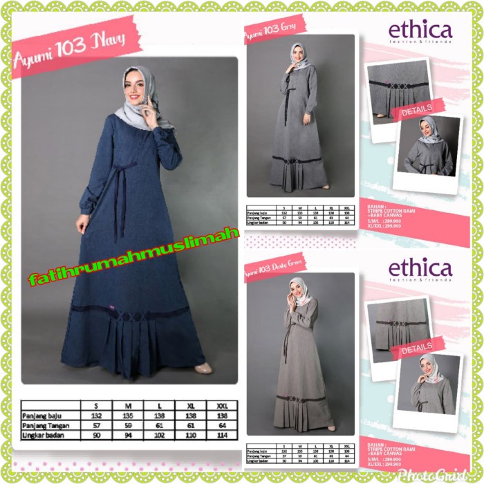 PREMIUM GAMIS ETHICA AYUMI 103/ETHICA AYUMI 103/DRESS ETHICA AYUMI 103/ETHICA - DUSKY GREEN, S