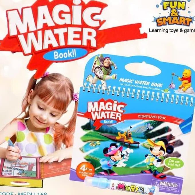

M150 Magic Water Book Buku Menggamar Multi Warna Buku Cat Air