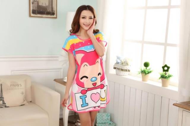 BOSJKT184 Baju Tidur Karakter Daster Motif Lucu