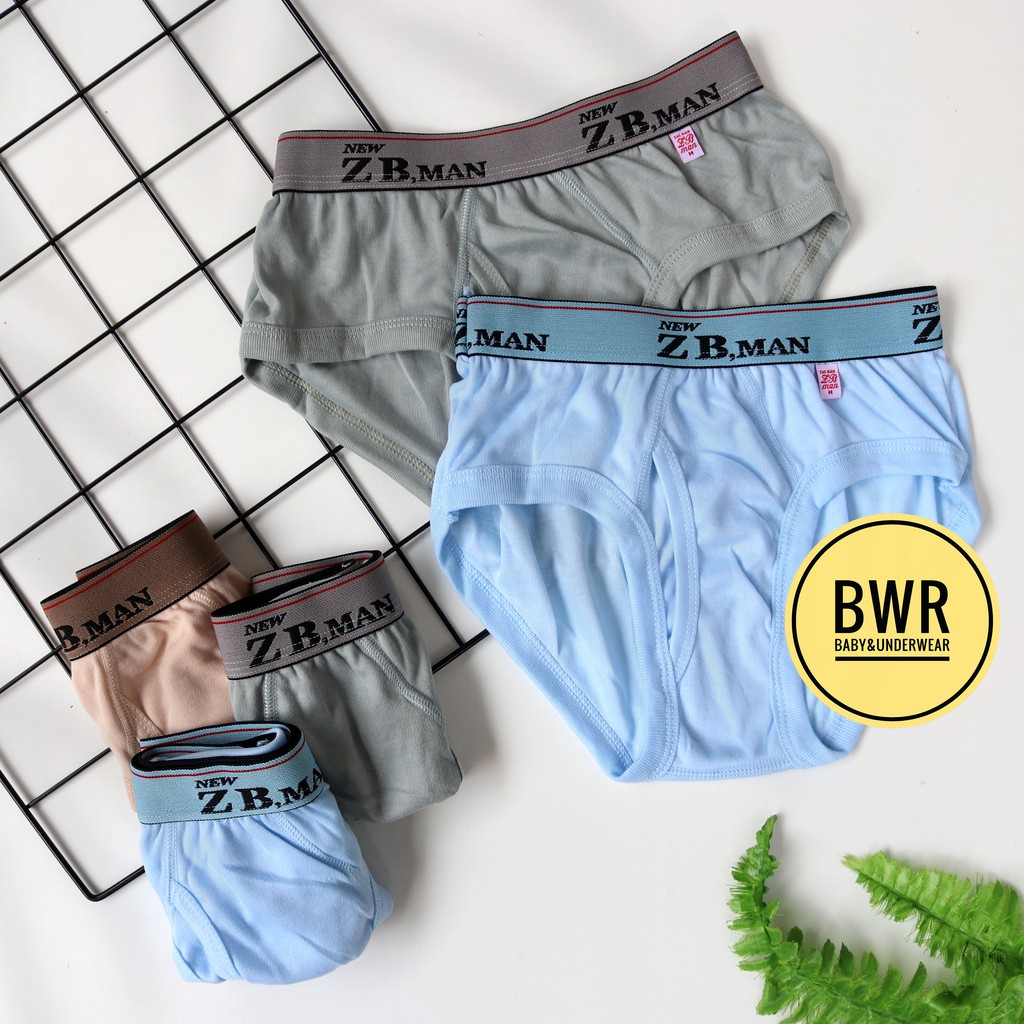 [ 1 Losin ] CD ZB Man BOXER Jumbo | Celana Dalam Pria Sempak Karet Boxer Berkualitas - Bwr