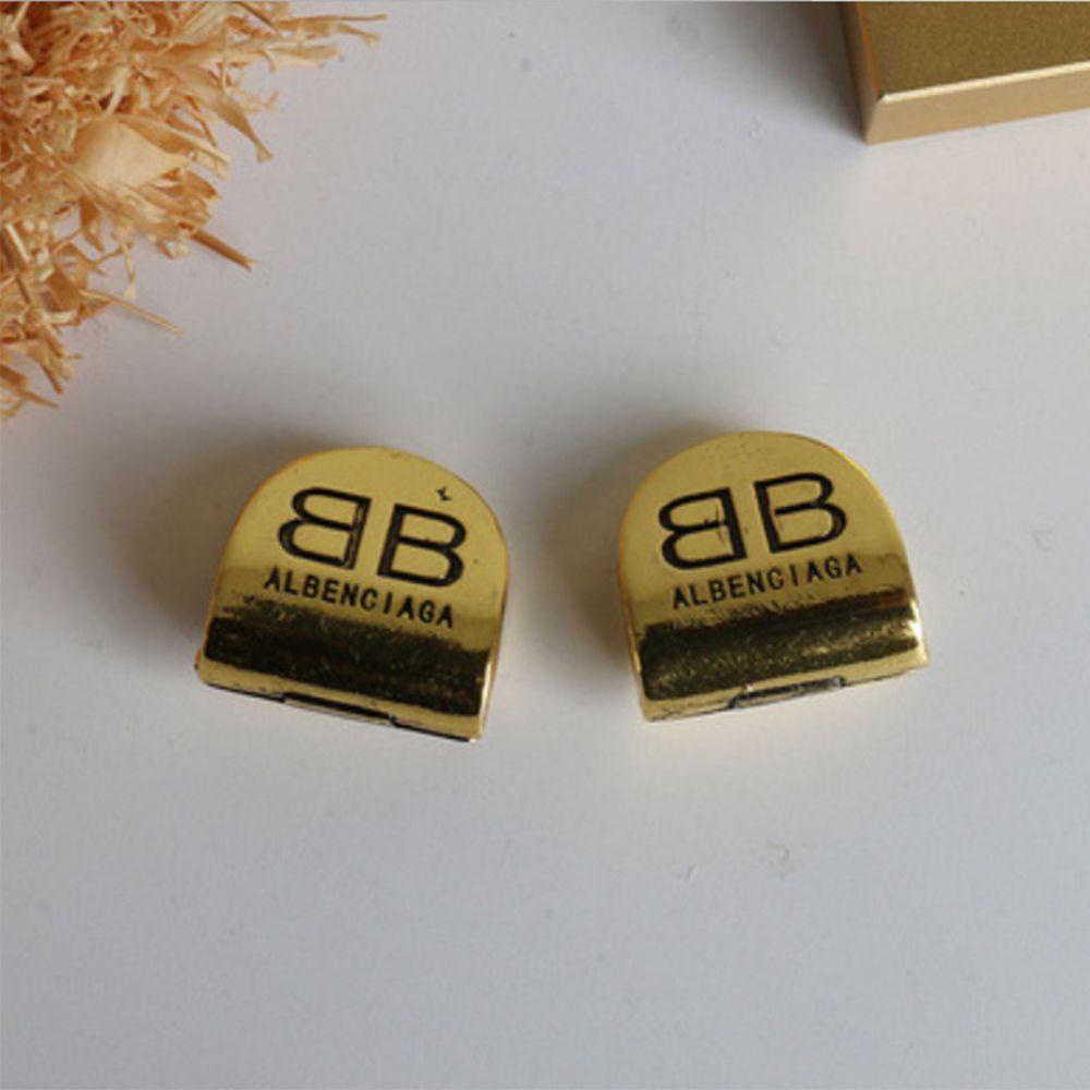 Mxbeauty Anting Wanita Temperamen Sederhana Dan Serbaguna Manset Telinga Retro Geometris Ins Gaya Logam Gaya Korea Anting