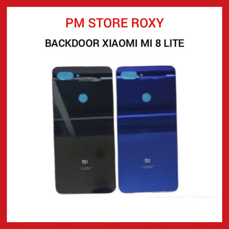 BACKDOOR TUTUPAN BATERAI CASING BELAKANG XIAOMI  MI 8 LITE MI-8 LITE ORIGINAL