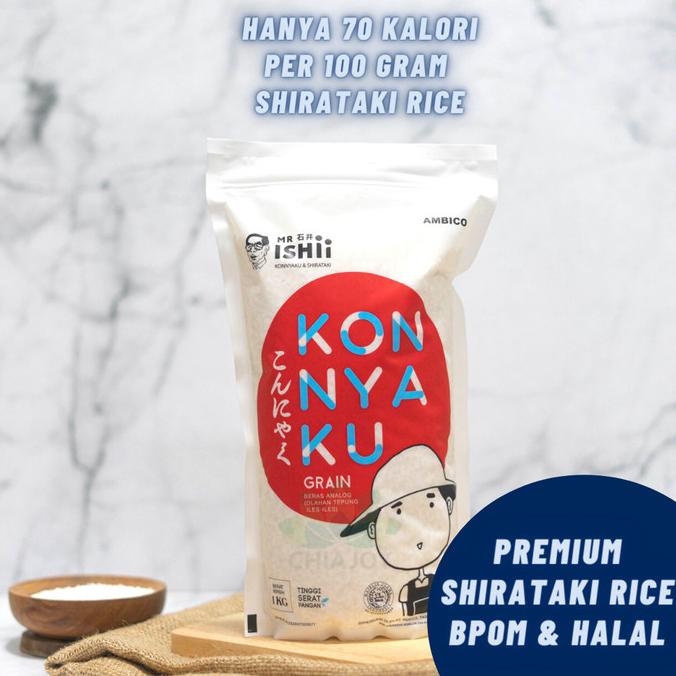 

Cuci Gudang Awal Tahun Shirataki Rice Konnyaku / Beras Shirataki 1 KG Chiajoy untuk Diet Cuci Gudang