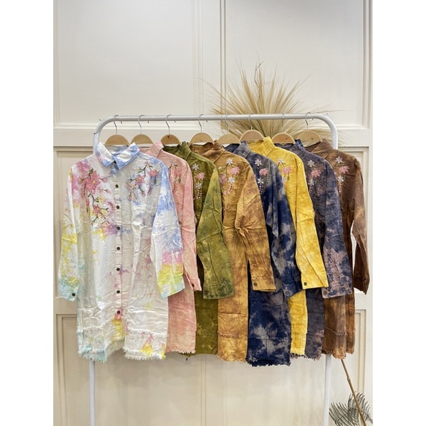 B0042 Tunik Tiedye Bordir