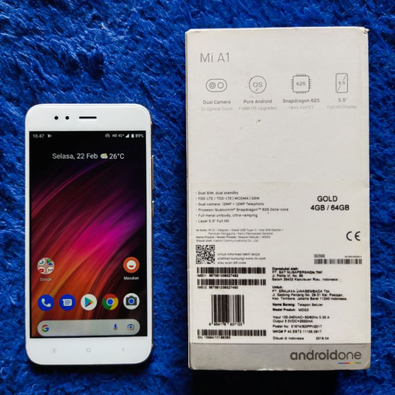 Hp Second Xiaomi Mi A1 Ram 4GB/64GB