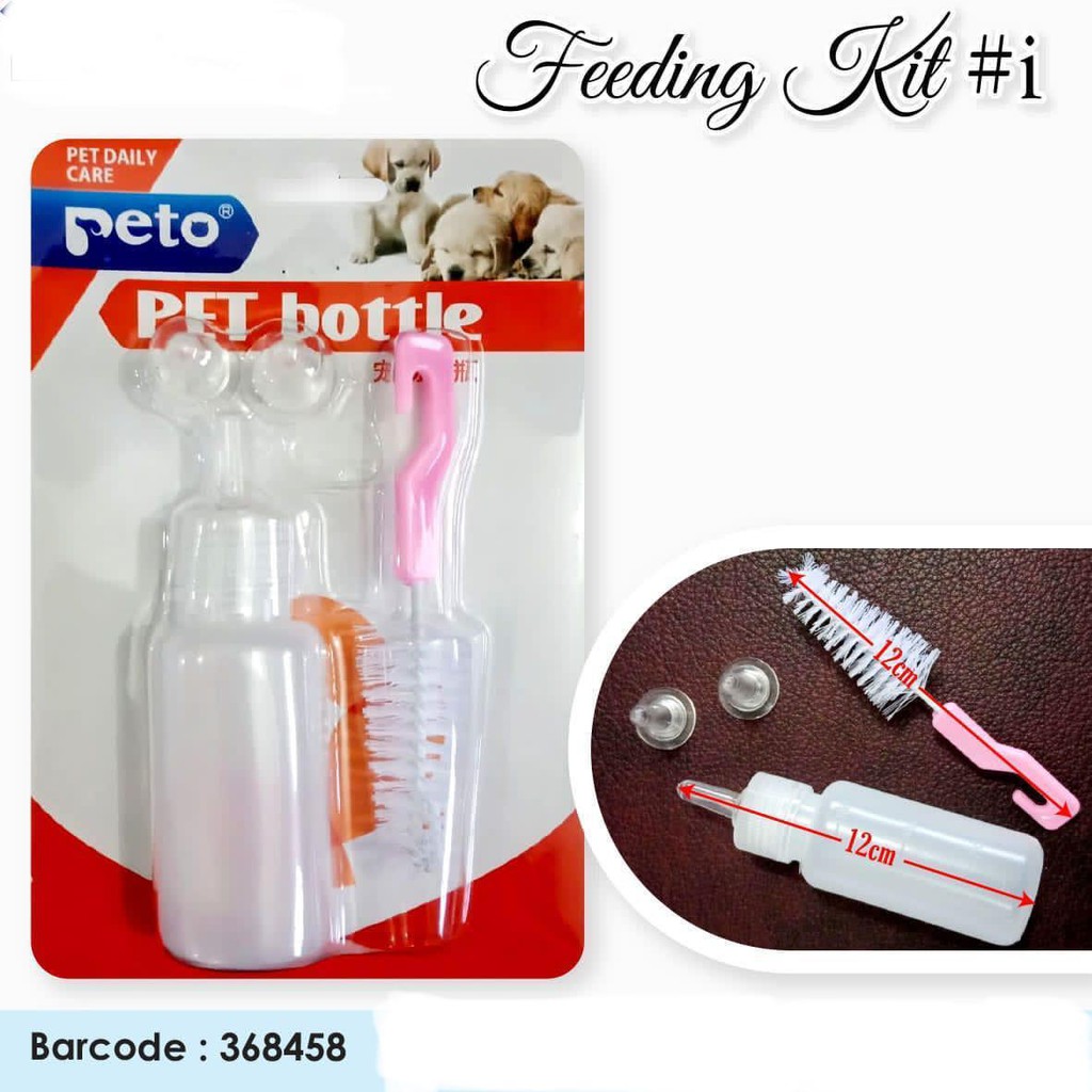 368458 Botol Susu &amp; Dot 60cc Anak Kucing Anjing Pet Nursing Bottle