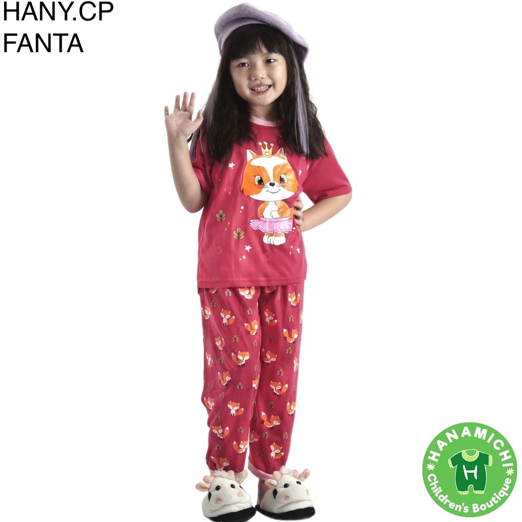 Hanamichi HANY.CP Setelan Baju Tidur Anak Lengan Pendek