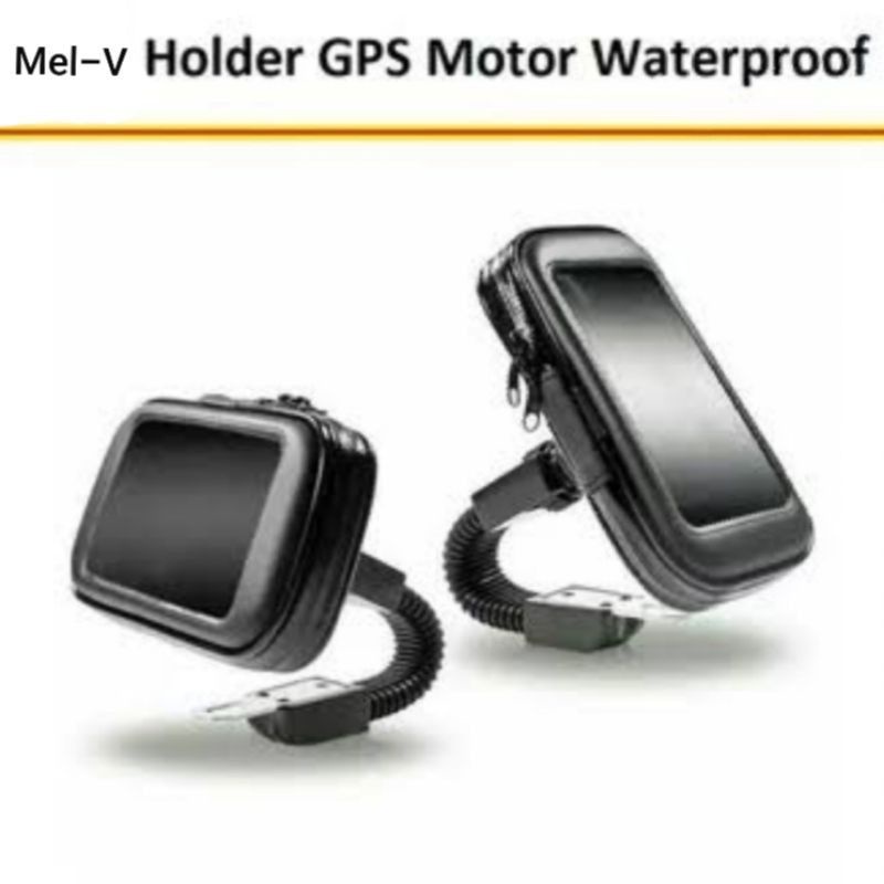 Holder Hp Motor Sepeda waterproof Anti air / Flezibel holder Share: Waterproof Holder Motor  / SPION Ukuran Hp Sampai 6.3 Inch Gojek Grab NEW