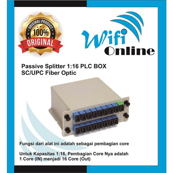 Passive Splitter Plc Box 1:16 SC/UPC Fiber Optic