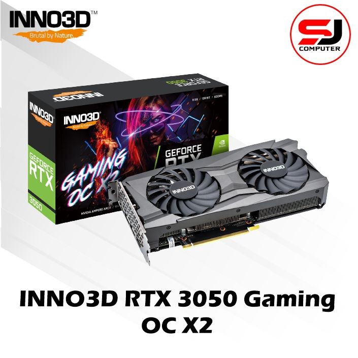 VGA INNO3D RTX 3050 8GB GDDR6 GAMING OC X2 | Nvidia RTX3050