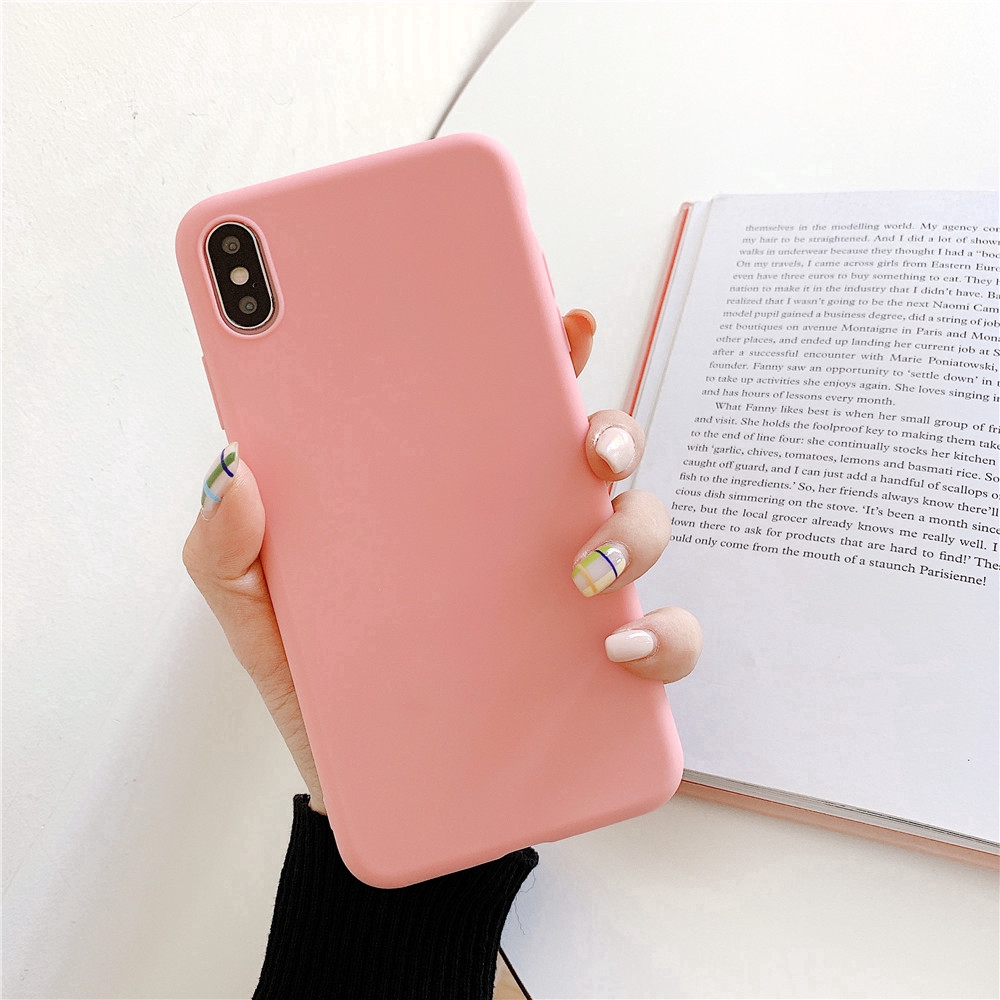 For Xiaomi Redmi Note 8 Pro 8A S2 Go Mi F1 9 Pro Soft Case Silikon TPU Warna Polos untuk